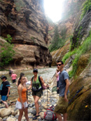 Narrows trail at Mount Zion