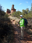 Lighthouse Trail at Palo Duro Canyoin outside Amarillo, Texas.